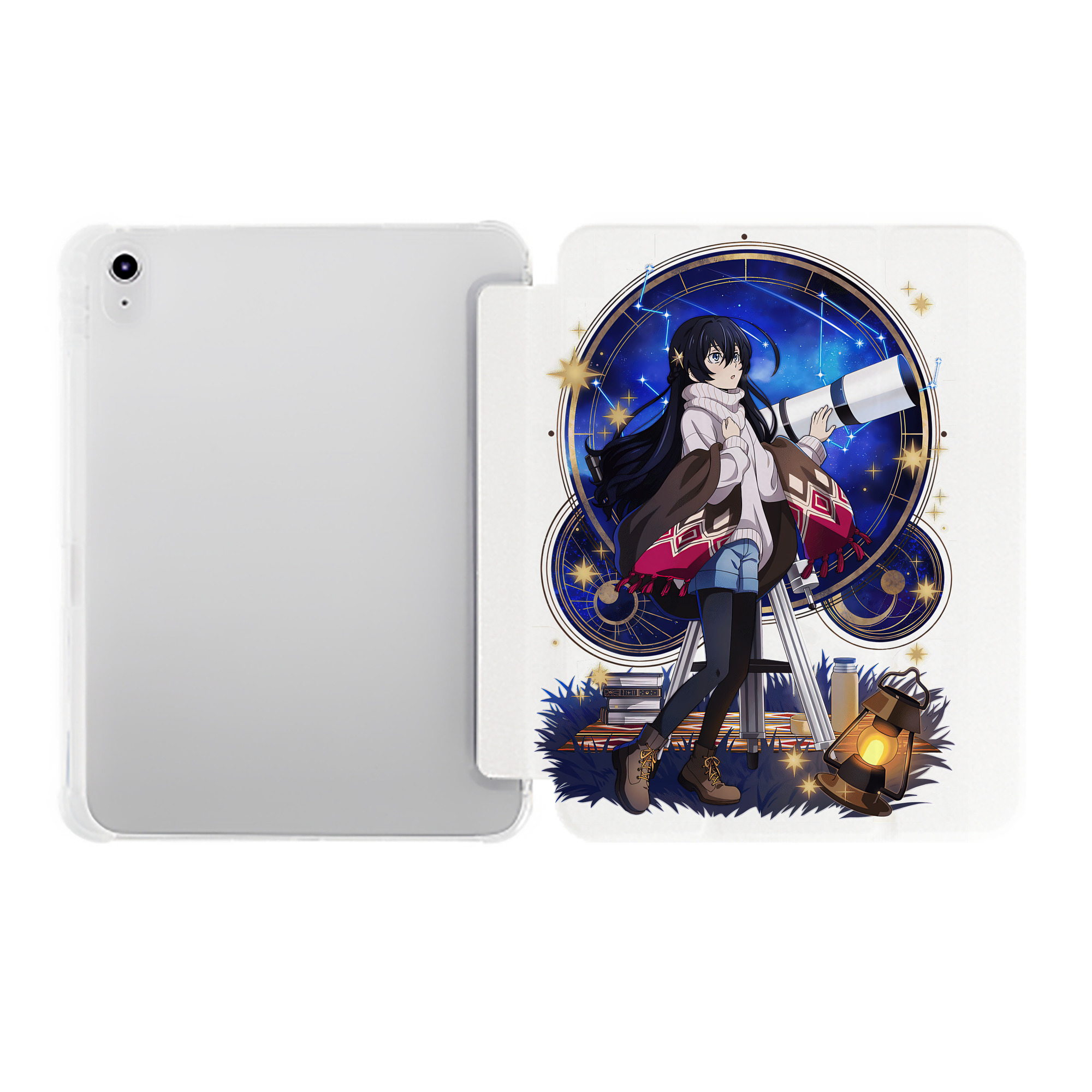 （画像用） 文豪ストレイドッグス Bungo Stray Dogs IPad ケース ペン収納付き 三つ折りスタンド PUレザー×シリコン 対応機種9.5/10.5/10.9インチ